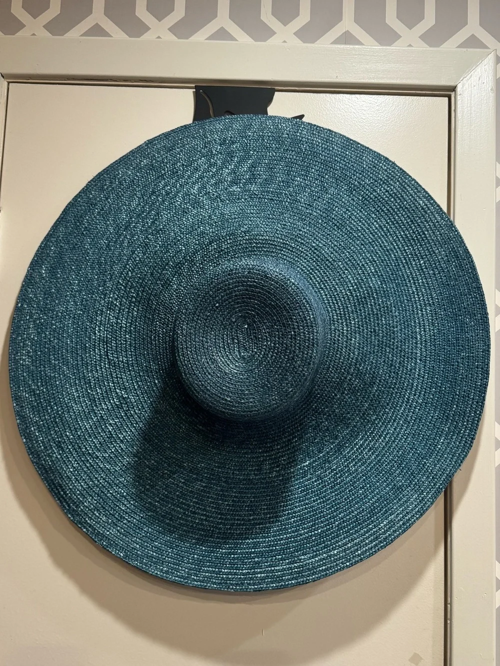 NWT San Diego Hat Company Teal Wide-Brim Sun Hat with UPF +50